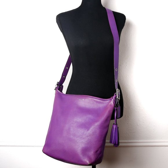 Coach Legacy Leather Duffle 19889 w/Double Tassel Trim / Shoulder or Crossbody - Picture 3 of 15